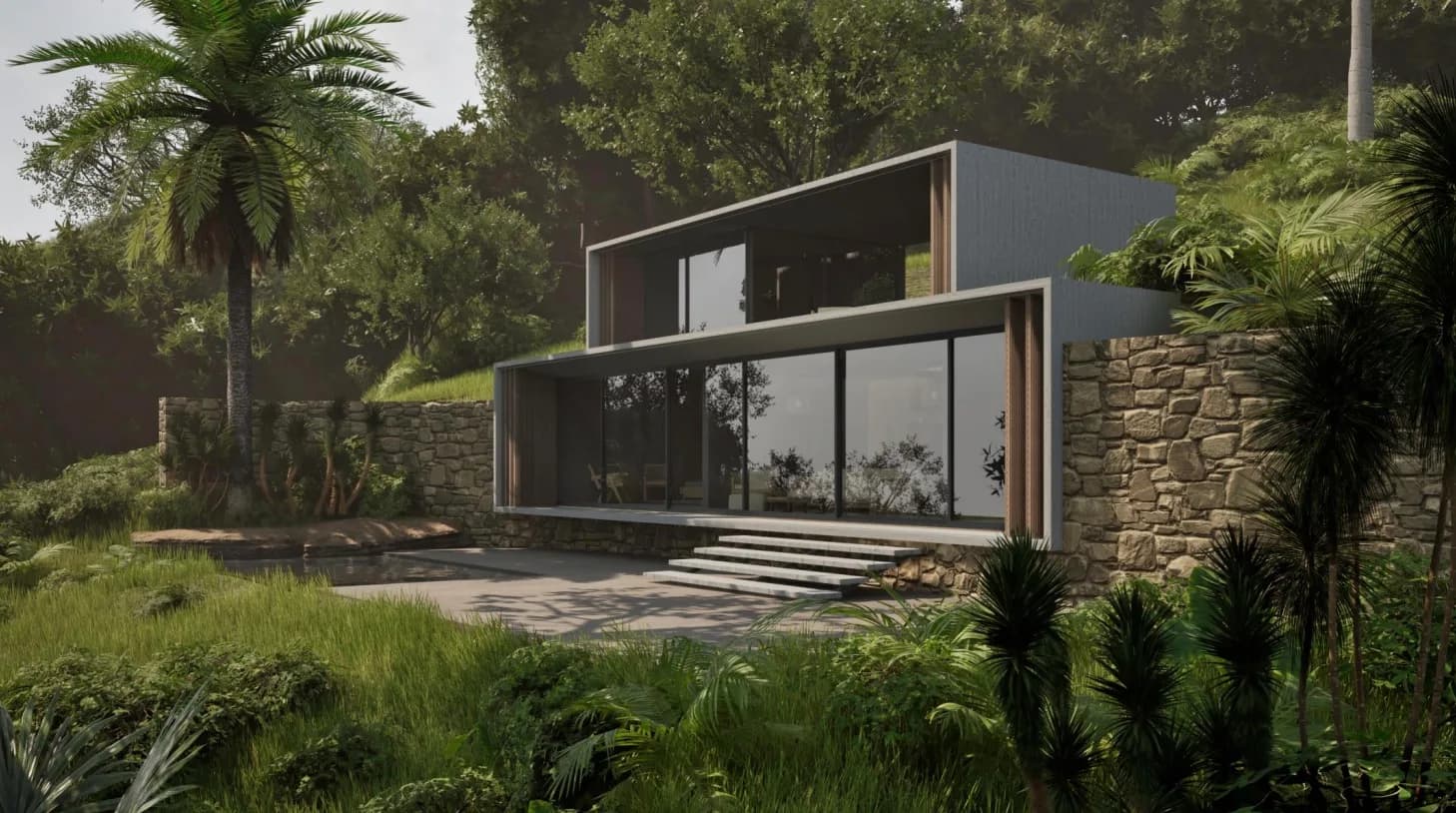 Flat House 2 Story — Exterior