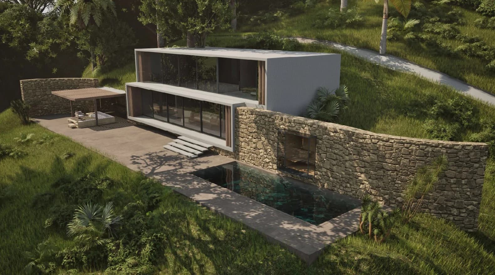 Flat House 2 Story — Exterior